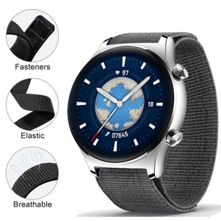 สายนาฬิกาข้อมือไนล่อน สําหรับ Honor Watch GS 3 gs3 Smartwatch Band ผู้หญิง ผู้ชาย สายรัดข้อมือ Correa Strap