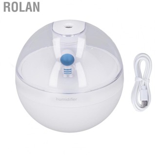 Rolan Lamp Humidifier  ABS White Warm Yellow Light 220ML Mini Humidifier with USB Cable for Home