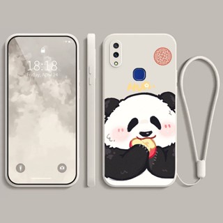 เคส vivo V9 vivo Y85 V11i vivo V11 เคส กรณีโทรศัพท์นิ่มรูปแบบหมีแพนด้าโชคดี