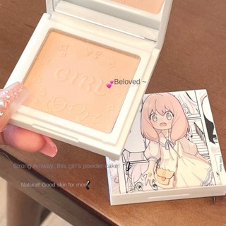 ชุดแป้งอัดแข็ง เนื้อแมตต์ ควบคุมความมัน ชิมเมอร์ 2 สี สําหรับแต่งหน้า