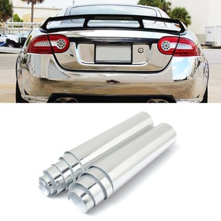 ⚡READYSTOCK⚡Car Sticker Silver Chrome Mirror Vinyl Wrap Decal Exterior Stretchable