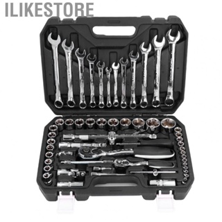 Ilikestore 60pcs Ratchet Socket Spanner Set Multifunction Universal Chrome Vanadium Steel Auto  Tool Kit