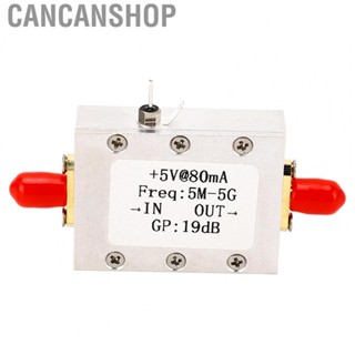 Cancanshop RF Signal Amplifier  High Linearity Signal Amplifier Module Compact Aluminum Alloy 5M‑5G 5V 19dB  for Industry