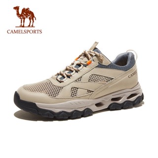 CAMEL SPORTS รองเท้าเดินป่าผู้ชาย ปีนเขา รองเท้าผ้าใบกลางแจ้ง การท่องเที่ยว วิ่งจ๊อกกิ้ง เดินป่า กันลื่น