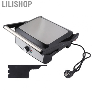 Lilishop Panini Press Sandwich Maker  Long Lasting Non Stick Multiple Uses 220V High Efficiency Sandwich Press Maker Easy Clean  for Restaurant