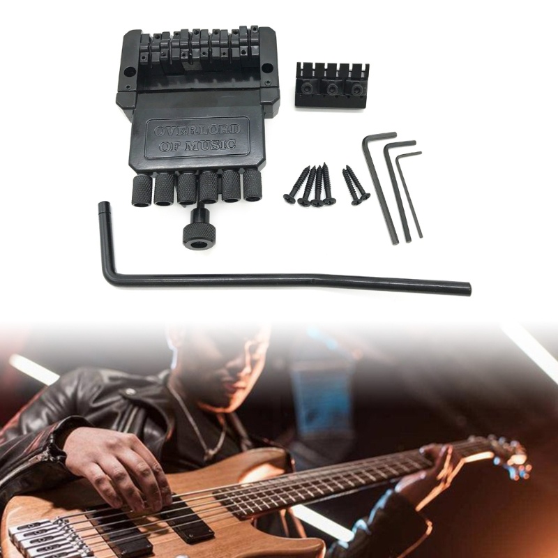 PCF* สะพานกีตาร์ Headless 6 สาย Fixed Headless Guitar Bridge Tailpiece