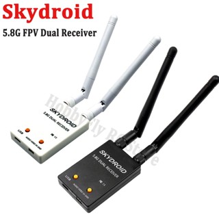 Jx Skydroid UVC ตัวรับสัญญาณเสาอากาศคู่ OTG 5.8G 150CH ช่องสัญญาณเต็ม FPV พร้อมเสียง สําหรับสมาร์ทโฟน Android