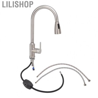 Lilishop Pull Down Kitchen Faucet  Kitchen Stainless Steel Faucet Save Time Easy To Install  for Kitchen for Household