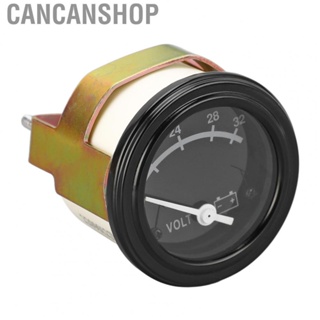 Cancanshop Analog Voltmeter  High Accuracy 24V Round Analog Panel Meter ABS and Stainless Steel Robust  for Field Circuit Testing