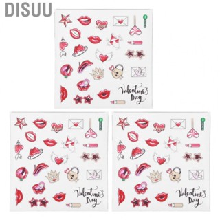 Disuu Wall Decoration  Colorful Valentines Day Wall  3Pcs