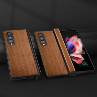 เคสโทรศัพท์มือถือหนัง ลายไม้ไผ่ สําหรับ Samsung galaxy z fold 4 fold4 zfold3 5G galaxy z fold4 fold 4 3 zfold4