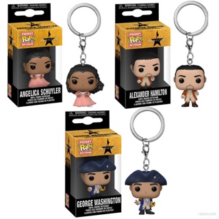 Mg FUNKO POP Hamilton ฟิกเกอร์แอกชัน Angelica Schuyler George Washington Hamilton พวงกุญแจ ของเล่น ของขวัญสําหรับเด็ก ใหม่