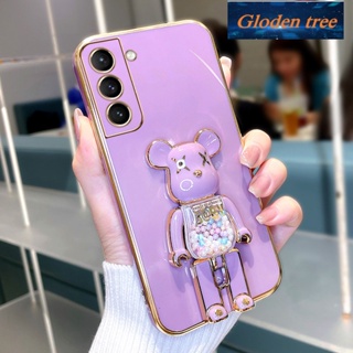 เคสโทรศัพท์มือถือ ซิลิโคนนิ่ม กันกระแทก ลายต้นไม้ Gloden สําหรับ samsung s21 fe samsung s21 ultra samsung s21 plus