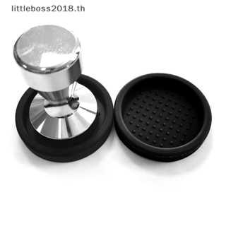 [littleboss] แผ่นแทมเปอร์ซิลิโคน ทรงกลม สีดํา เส้นผ่าศูนย์กลาง สําหรับทํากาแฟเอสเพรสโซ่ 1 ชิ้น