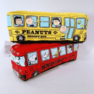 กระเป๋าดินสอ ขนาดใหญ่ จุของได้เยอะ ลายการ์ตูน Snoopy Bus สไตล์ญี่ปุ่น น่ารัก เหมาะกับนักเรียนมัธยมต้น สําหรับใส่เครื่องเขียน