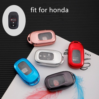 เคสกุญแจรีโมตรถยนต์ TPU 4 ปุ่ม อุปกรณ์เสริม สําหรับ Honda Civic 2022