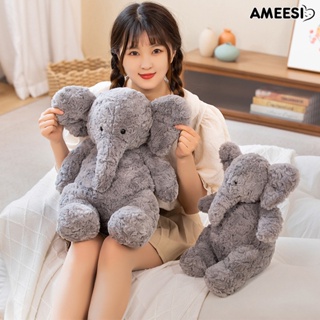 Ameesi ตุ๊กตาช้าง 3D ขนปุย หูใหญ่ ของเล่นสําหรับเด็ก ของขวัญวันเกิด