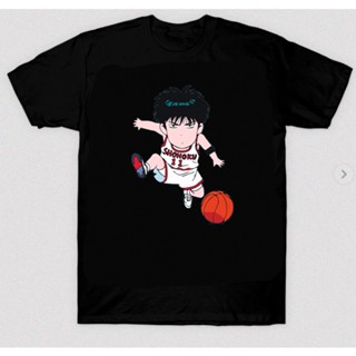 เสื้อยืดพิมพ์ลายแฟชั่นNew เสื้อยืดผ้าฝ้ายคอกลมแขนสั้นพิมพ์ลาย Manga Slam Dunk สําหรับผู้ชาย discount