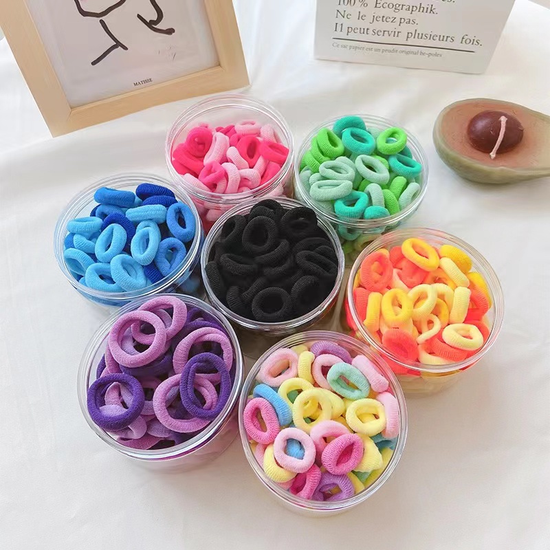 ยางรัดผม ยืดหยุ่นสูง ขนาดเล็ก ทนทาน สีแคนดี้ สไตล์เกาหลี เรียบง่าย สําหรับผู้หญิง 2023 50 ชิ้น – โปรปัง