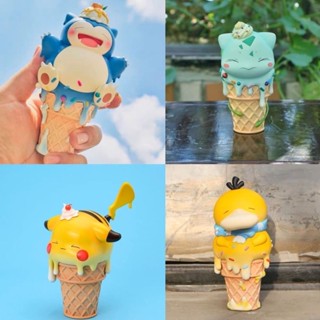 โมเดลตุ๊กตา โปเกม่อน ไอศกรีม Pikachu Kabi Beast Can Reach Duck เหมาะกับของขวัญ สําหรับตกแต่งเค้กเด็ก