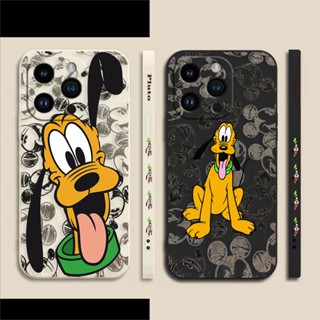 เคสโทรศัพท์มือถือ พิมพ์ลาย Naughty Pluto Goofy Dog มีลายด้านข้าง สําหรับ Apple iPhone 14 11 12 13 Plus Pro Max XR XS X 6 6s 7 8 SE 2020 2022 Plus Mini Max