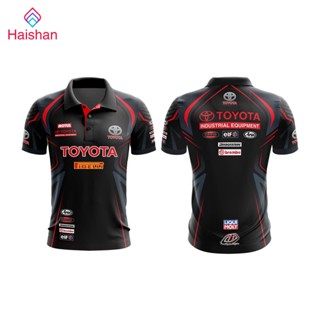 Haishan MOTOSHIRT เสื้อโปโลพิมพ์ลาย TOYOTA TO-A06-22