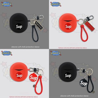 For SoundPEATS Air 4 / Engine 4 / Capsule3 Pro / Free2 Classic Earphone Silicone Case Cool SUP Earbuds Soft Protective Headphone Cover Headset Skin with Pendant