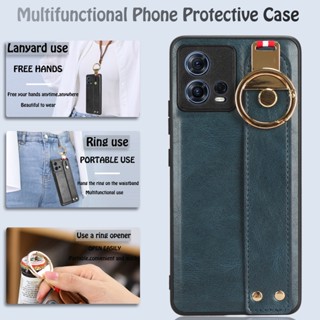 เคสโทรศัพท์มือถือหนัง พร้อมสายคล้องข้อมือ และแหวนโลหะ หรูหรา สําหรับ Google Pixel 8 Pro 7 7a 6 6a 5 5a 5G