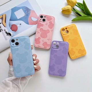 เคสป้องกันโทรศัพท์มือถือ ลายหมีโหด คุณภาพสูง สําหรับ iPhone 14 Plus 13 Mini Pro Max