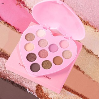 พาเลทอายแชโดว์ 12 สี Pearly Matte Pearly Matte Mashed Potato Eyeshadow nuuo