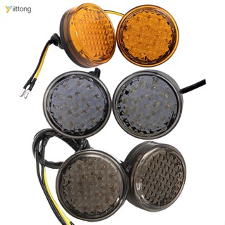 Yt- ไฟเลี้ยว Led 12v 3000k ทรงกลม อุปกรณ์เสริม สําหรับรถจักรยานยนต์ 1 คู่