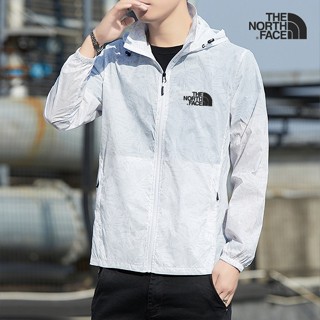 The.north.face เสื้อคลุมกันแดด มีฮู้ด บางพิเศษ กันน้ํา ป้องกันรังสียูวี เหมาะกับฤดูร้อน สําหรับผู้ชาย [M-5XL]