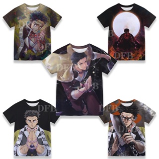 เสื้อเชิ้ตแขนสั้น พิมพ์ลายปีศาจ Himejima Kyoumei แฟชั่นฤดูร้อน สําหรับเด็กผู้ชาย