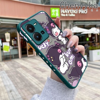 เคสซิลิโคนใส ขอบสี่เหลี่ยม กันกระแทก สําหรับ vivo Y35