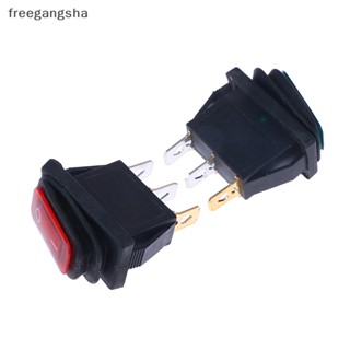 [FREG] สวิตช์ไฟ LED ทรงสี่เหลี่ยม 3 Pin 12V 220V 20A FDH