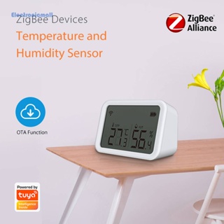 [ElectronicMall01.th] Tuya Wifi Zigbee 3.0 เครื่องตรวจจับอุณหภูมิความชื้น แสงลักซ์ พร้อมหน้าจอ LCD