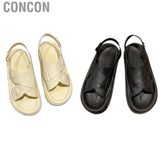 Concon Open Toe Sandals  Comfortable Women Cross Strap Ergonomic Sole for Summer