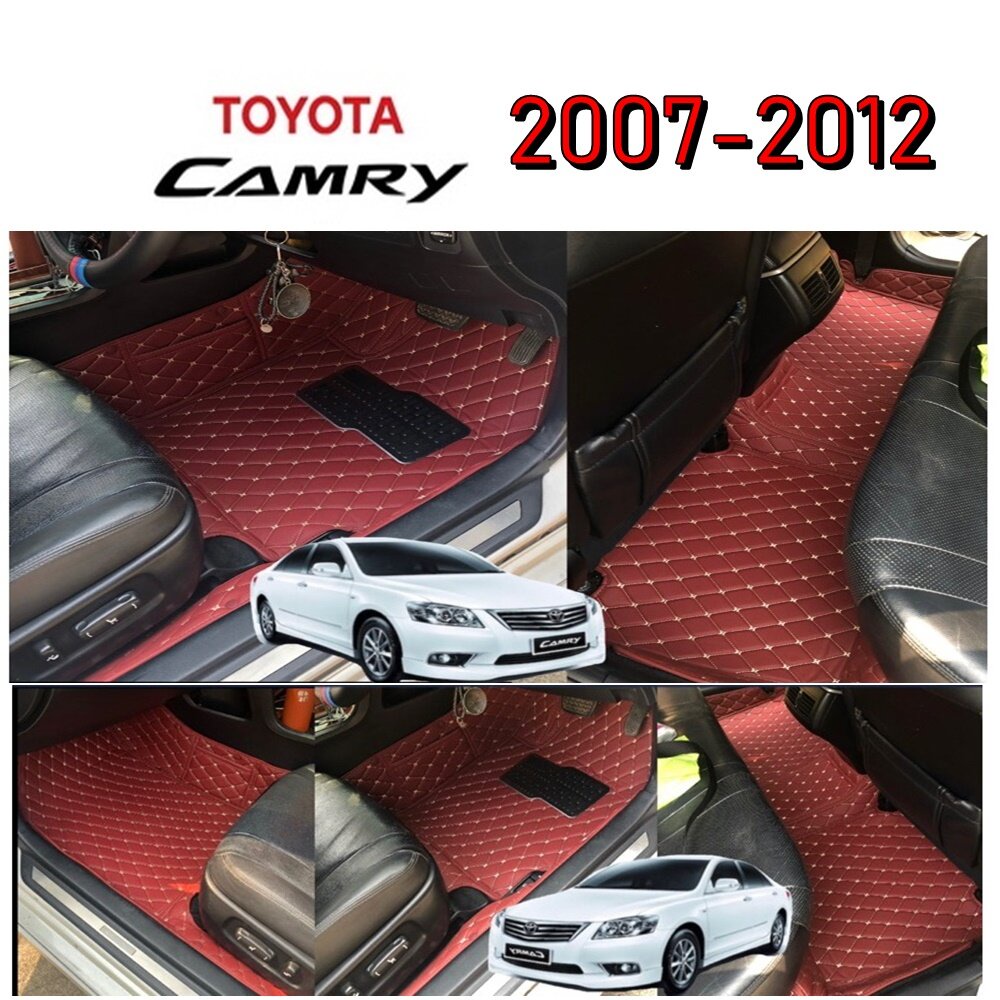 พรมปูพื้นรถยนต์ 6D Camry 2006-2012 (พร้อมส่ง)งานหนัง pu แท้