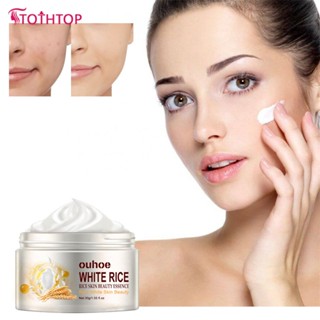 Ouhoe White Rice Rejuvenation Cream Falling Fine Grains Firming Pore Acne Hydrating Anti-aging Whitening Cream [TOP]