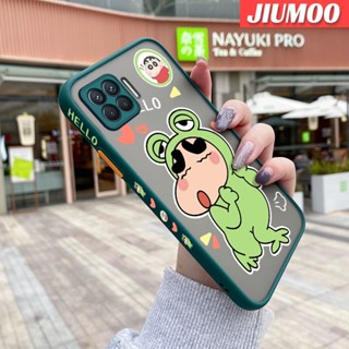 เคสโทรศัพท์มือถือใส ขอบสี่เหลี่ยม กันกระแทก ลายการ์ตูนชินจังซน สําหรับ OPPO A93 2020 F17 Pro Reno 4F Reno 4 Lite