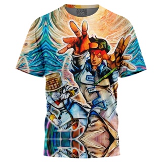 เสื้อยืด พิมพ์ลาย Trippy Rohan Kishibe Heavens Door Jojos Bizarre Adventure สําหรับผู้ชาย