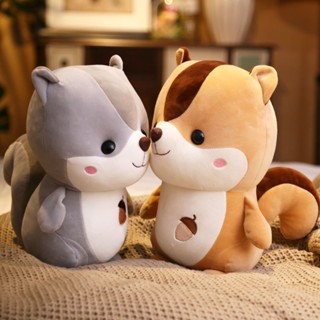 ตาข่ายแดงกระรอกสีแดงตุ๊กตาสัตว์ตุ๊กตาสัตว์เด็กตุ๊กตาตุ๊กตาสำหรับวันเกิดปีใหม่สำหรับผู้หญิง