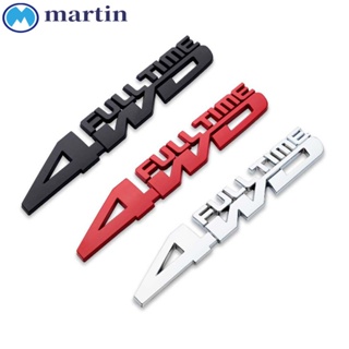 MARTIN สติกเกอร์โลหะ โลหะผสมสังกะสี 3D สําหรับติดตกแต่งรถยนต์