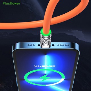 (Plusflower) 3in1 6A 120W สายเคเบิล USB Type C สําหรับ Lighg USB A To Type-C 8-pin Micro USB Cable ใหม่