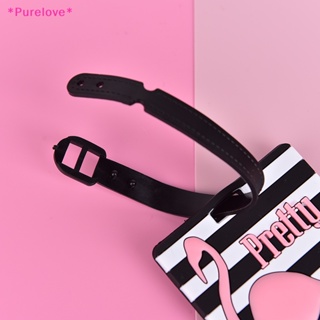 Purelove&gt; ใหม่ ป้ายแท็ก ลายฟลามิงโก้ อุปกรณ์เสริม สําหรับติดกระเป๋าเดินทาง