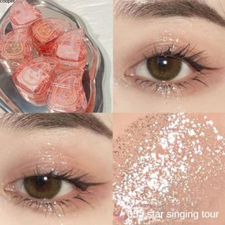 【จัดส่ง】 Cappuvini Red Peach Cake Liquid Eye Shadow Sequins Glitter Powder Fine Flash Student Pearlescent Eye Makeup Lying Silkworm Liquid Eye Shadow