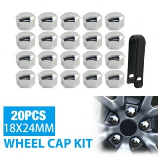 ⚡READYSTOCK⚡Wheel Lug Nut Cap Covers Trim 20pcs Accessories For Tesla Model 3 Model S