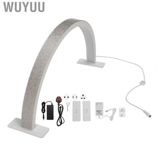 Wuyuu Half Moon Lamp  Eye Protection Half Moon Desk Lamp 100‑240V Stepless with 2 Bases for Beauty Salon