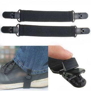 Useful Adjustable Elastic Motorcycle Bike Leg Boot Straps Pant Clips Stirrups