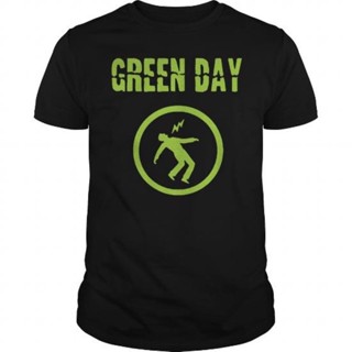 เสื้อยืดโอเวอร์ไซส์เสื้อยืด พิมพ์ลายวงร็อค Gildan Alternative Green Day Distro มี 1 ชิ้นS-3XL